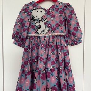Floral Dress with snoopy Character